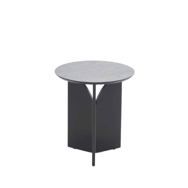 Round side table